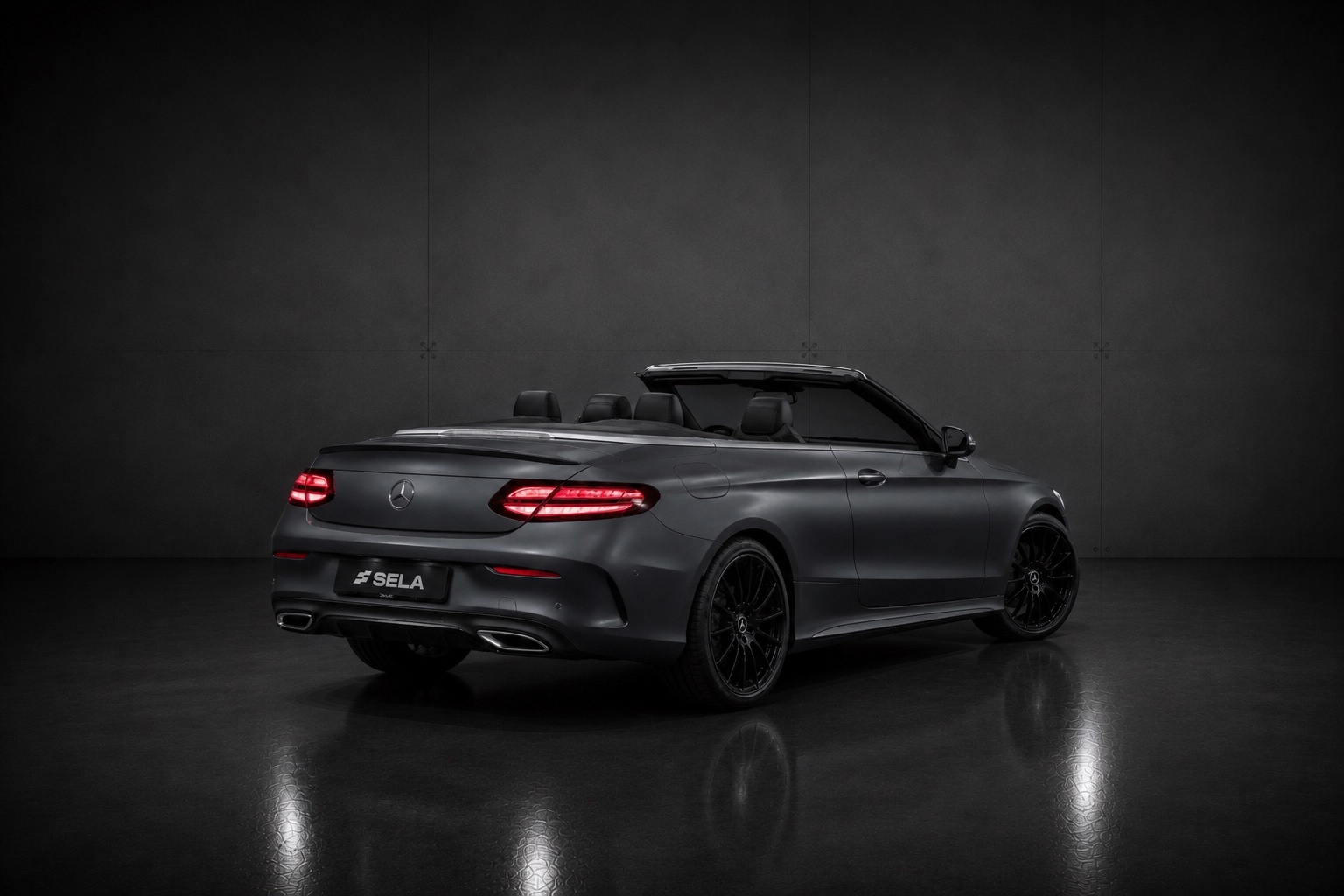 Mercedes C200 AMG Line Cabriolet - vue arrière